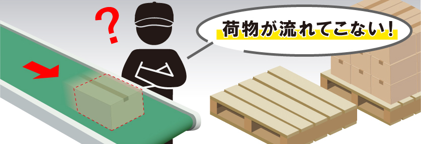 荷物が流れてこない